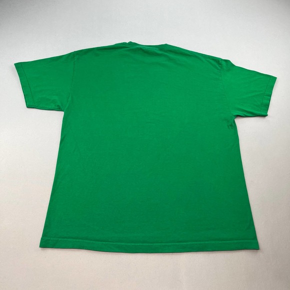 Vintage Green T-Shirt Adult XL Blank Custom Basic Crewneck Casual Cotton Mens - Picture 4 of 8